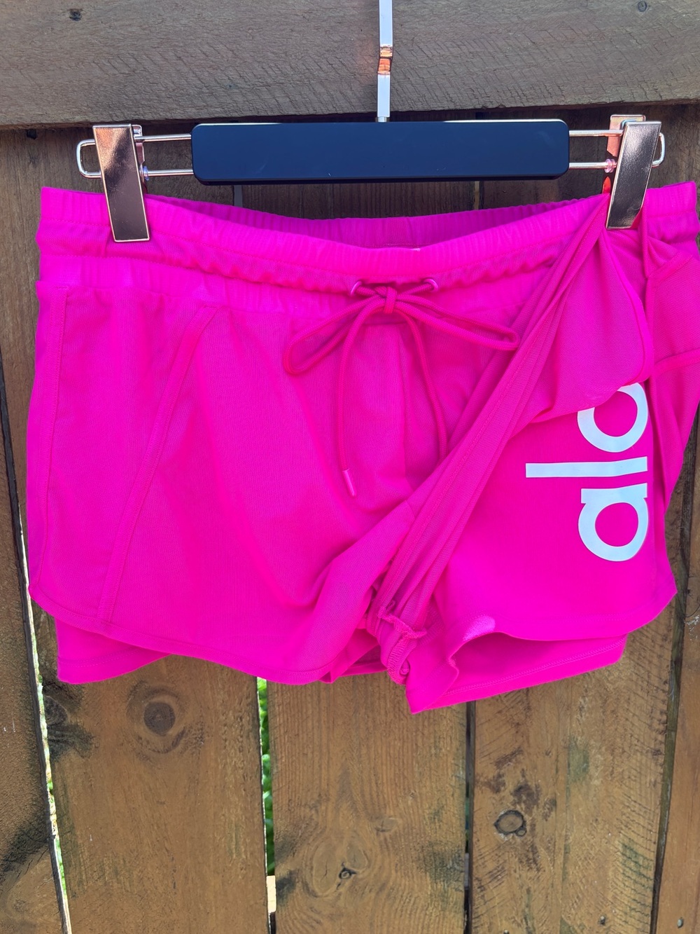 ALO Yoga Hot Pink Drawstring Shorts